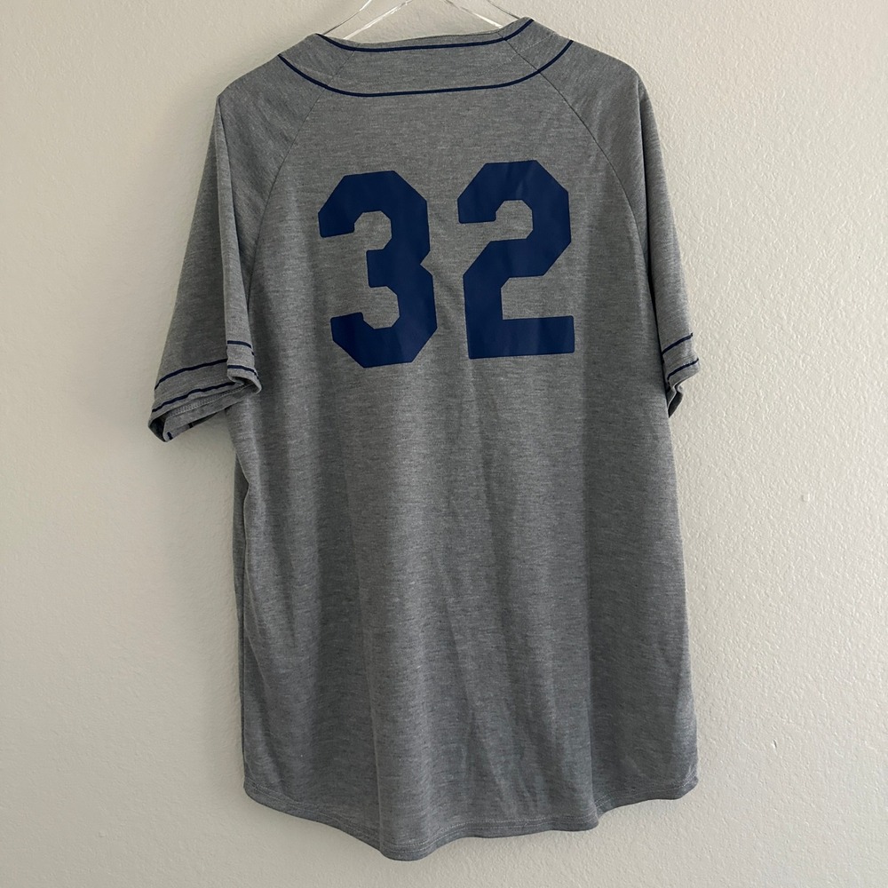 Dodgers Baseball Jersey Mens XL Gray Sandy Koufax 32 Stadium Limited Edition - Picture 2 of 10